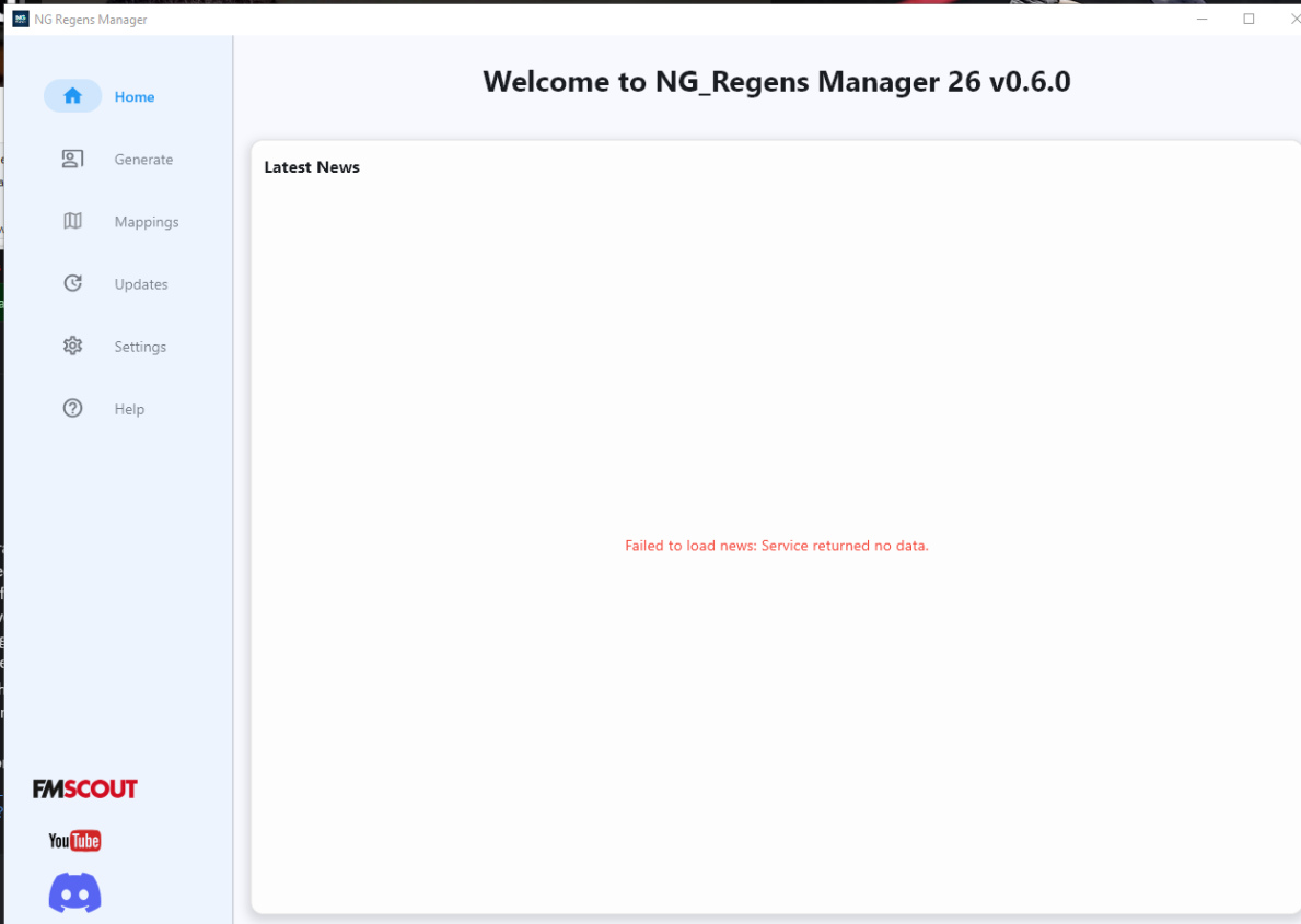 News section failing to load due to blocked ngregens.org access